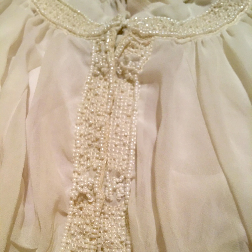 Chiffon dress long sleeves